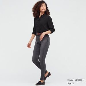Uniqlo Women’s Rayon Long Sleeve Blouse